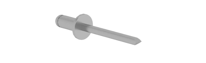 Blindniete Flachkopf 4,8x9 mm für Steckleiterschloss Aluminium/Stahl